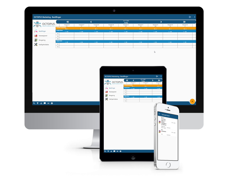 OCTOPUS totalsystem fungerer på alle devices